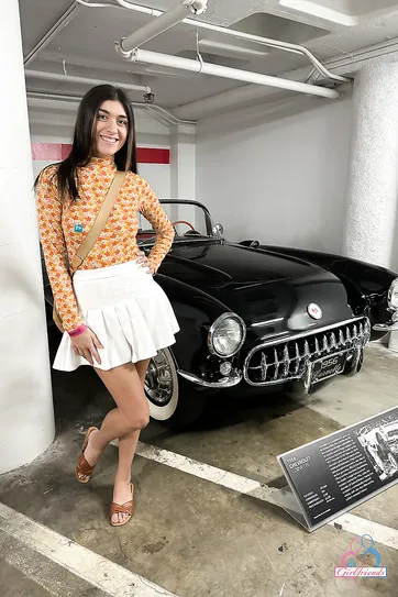 Aubry Babcock likes cars and having her pussy groomed.