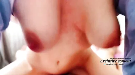 The incredible hairy pussy of his girlfriend when she rides cock like that