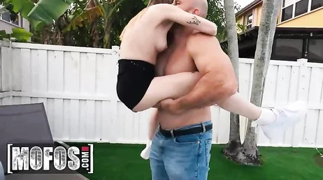This skinny young girl likes to be fucked hard and strong