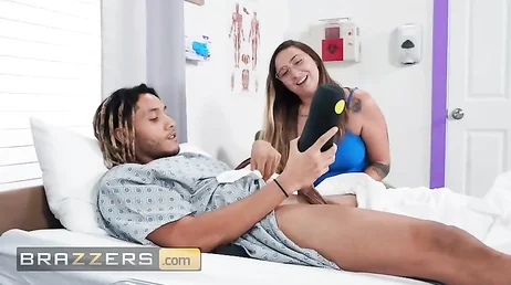 The night shift nurse has a really big fuck