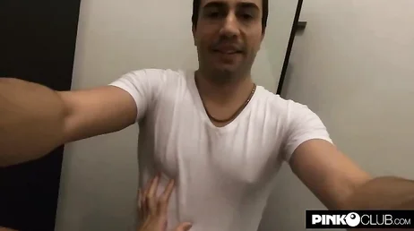 Wonderful amateur couple spending a hot weekend in Barcelona