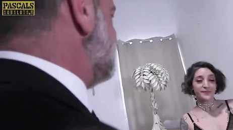 Pascal White enseñando a ser buena sumisa a la francesa Lena Fire