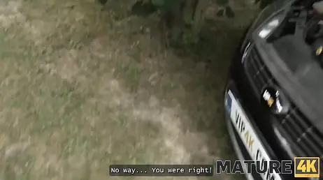 Sa voiture tombe en panne et un inconnu l'aide… et la baise.
